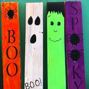 Home made signs, Halloween Decor